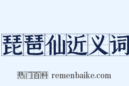 琵琶仙近义词是什么意思的图片